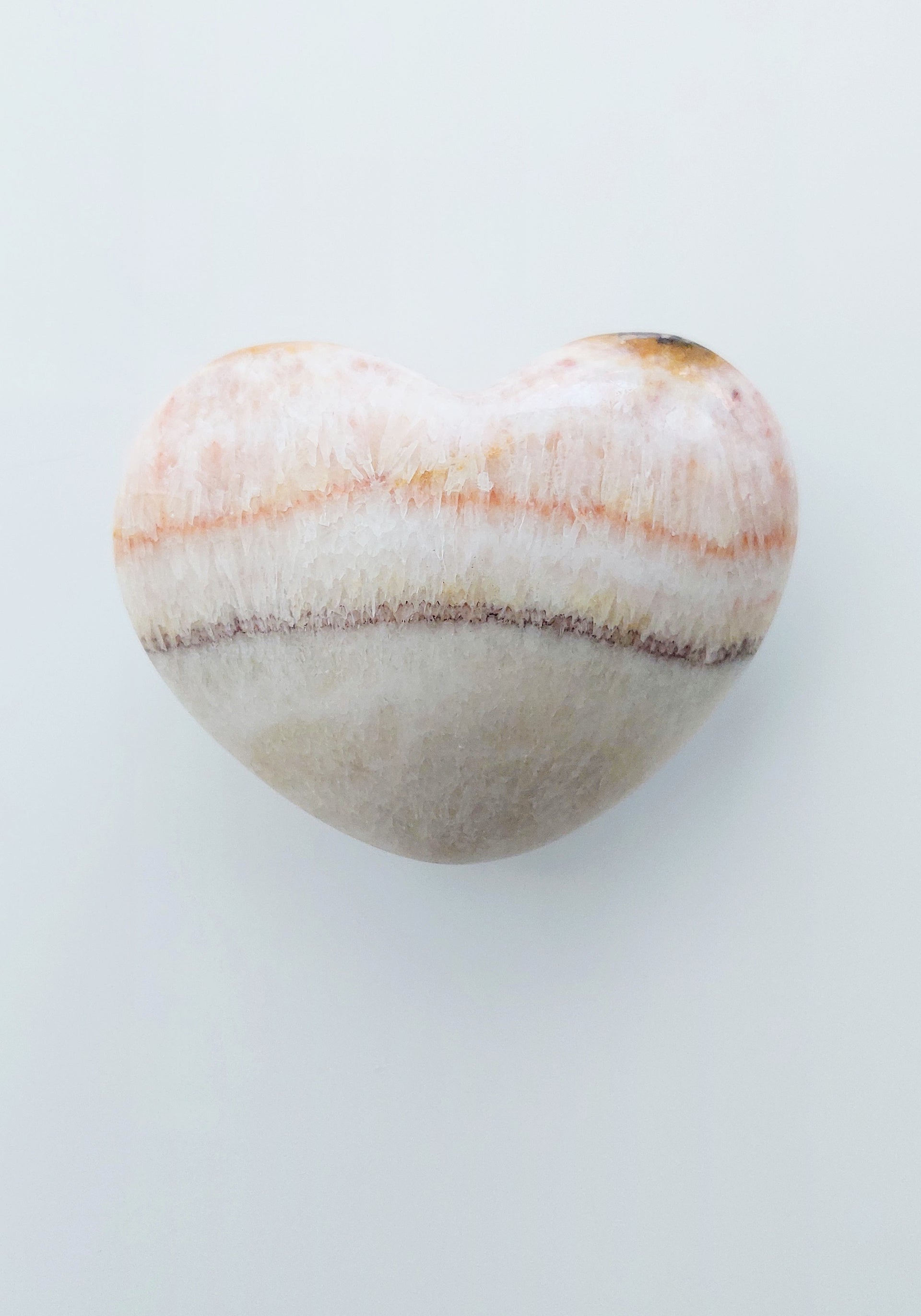 Calcite love heart paper from Anouk Gania